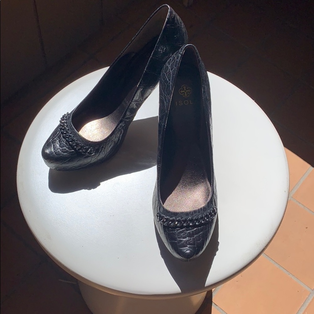 Isola Black Platform Pump Size 7.5